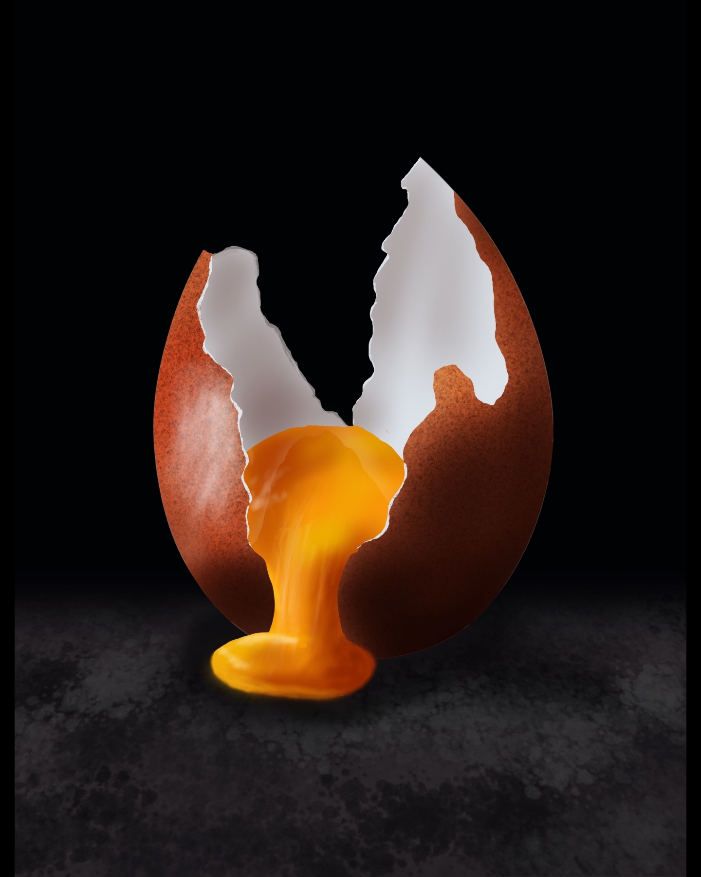 An egg painted in Procreate on an ipad with the guidance of a tutorial by Flo

#procreate #flo #floortjesart